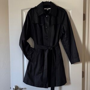 DKNY Trench Coat - Black - Sz 1X